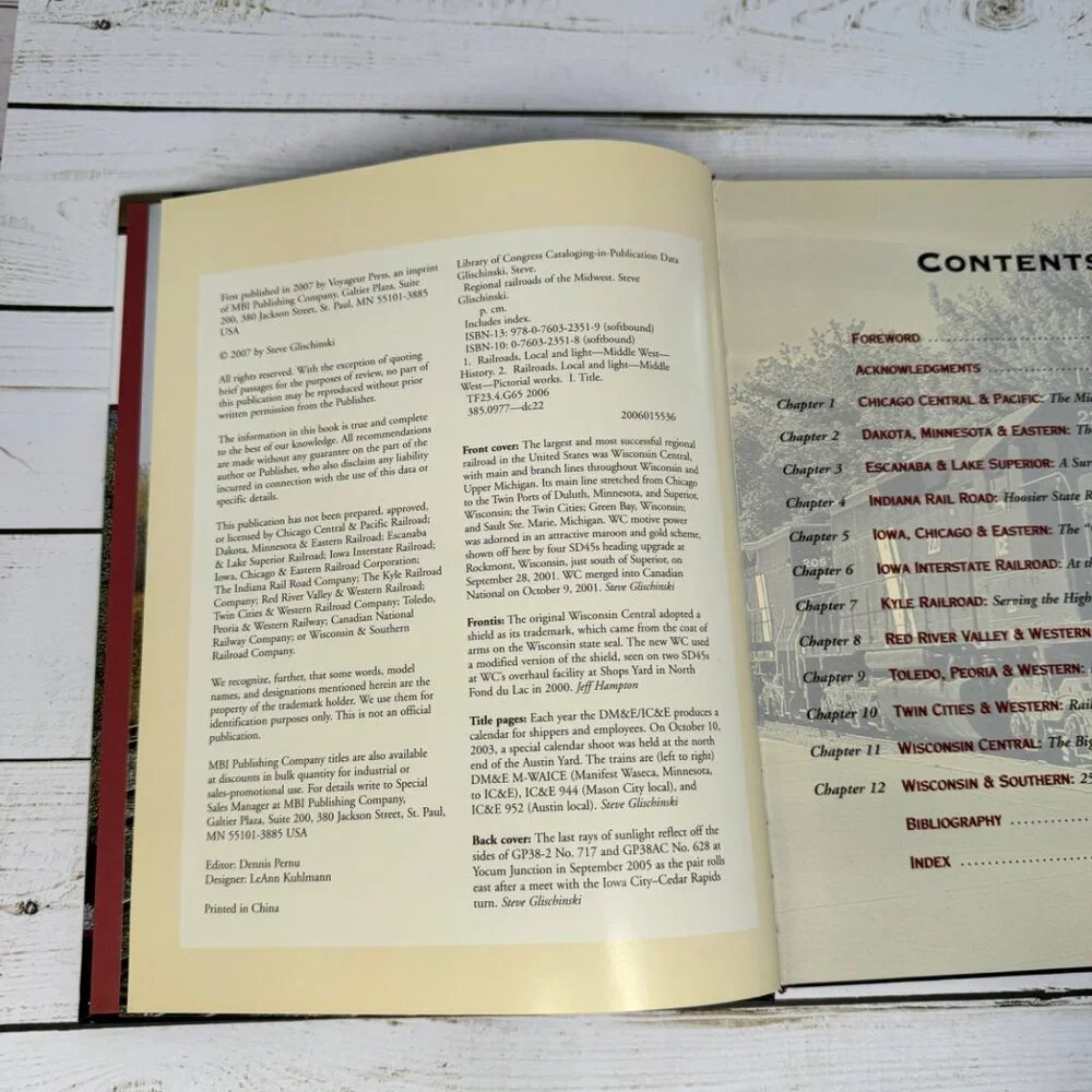 Regional Railroads Of The Midwest Steve Glischinski MBI Railroad Color‎ History